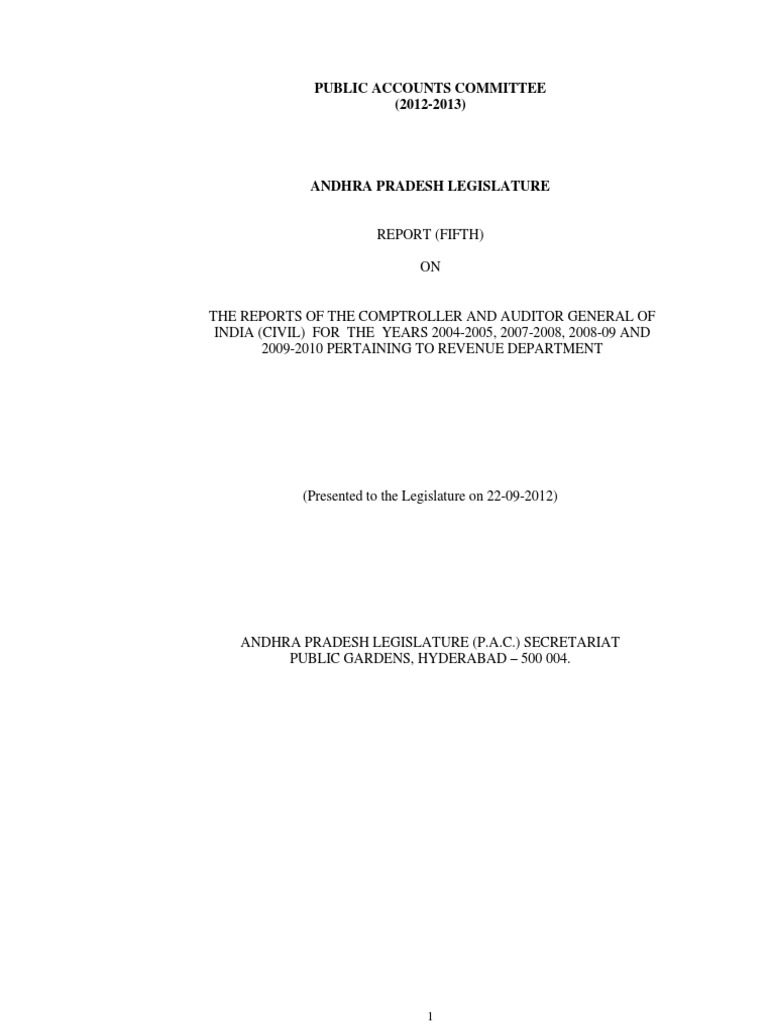 Public Accounts Committee (20122013) PDF Mortgage Loan Financial