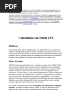 Communication Within CSE