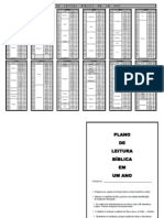 Plano de leitura bíblica em um ano