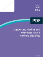 Supporting Victims and Witnesses With A Learning Disability