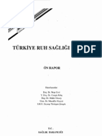 Türkiye Ruh Sağlığı Profili Ön Raporu (1998)