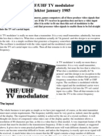 VHF/UHF TV Modulator Elektor January 1985: The Layout