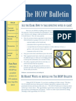 The HCOP Bulletin: B H ! W A T Hcop B