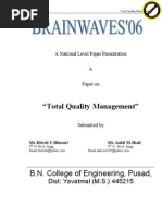 Download Total Quality Management TQM by Ritesh  SN11882275 doc pdf