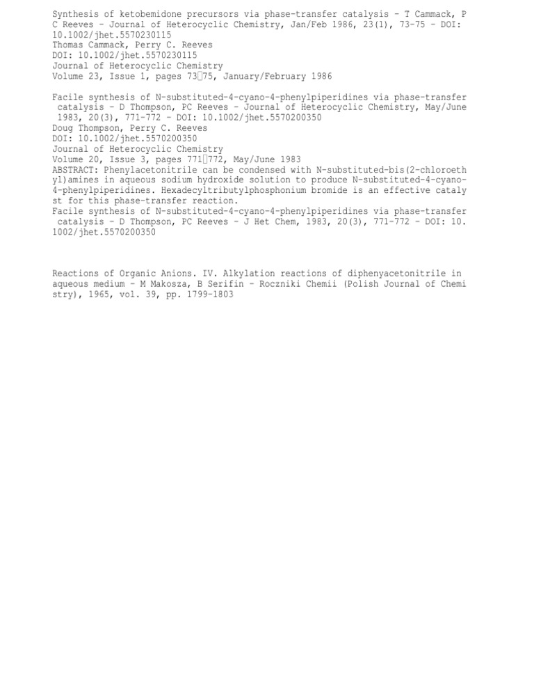 Ketobemidone Info PDF