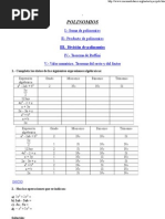 Ejercicios Polinomios Resueltos 3 y 4eso