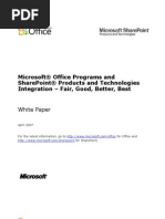 Microsoft Office and SharePoint Integration White Paper