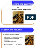 Chapter 5 Chemical Reactions and Quantities: Oxidation-Reduction Reactions