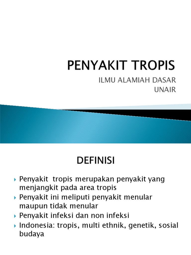 Penyakit Tropis: Epidemiologi dan Pencegahan | PDF