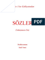 Dokuzuncu Söz - Sözler - Risale-I Nur Külliyatı - Bediüzzaman Said Nursi