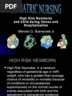 Download High-Risk Newborns and Child during illness and hospitalization - Pediatric Nursing by jaggermeister20 SN11885909 doc pdf