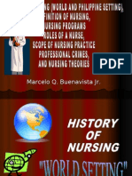 Nursing History (World and Philippine Setting), Definition of Nursing, Nursing Programs, Roles of A Nurse, Scope of Nursing Practice and Prefessional Crimes