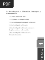 Sociología de la Educación