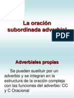 LA ORACIÓN SUBORDINADA ADVERBIAL. CORVERA