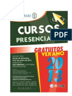 Cursos Presenciales Verano 2013