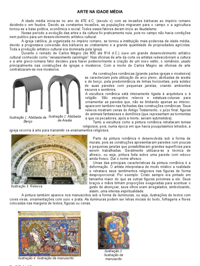 Arte Na Idade Media | PDF | Arquitetura gótica | Alta Idade Média