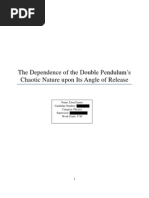Download The Dependence of the Double Pendulums Chaotic Nature upon Its Angle of Release by lloydjames15 SN118896412 doc pdf