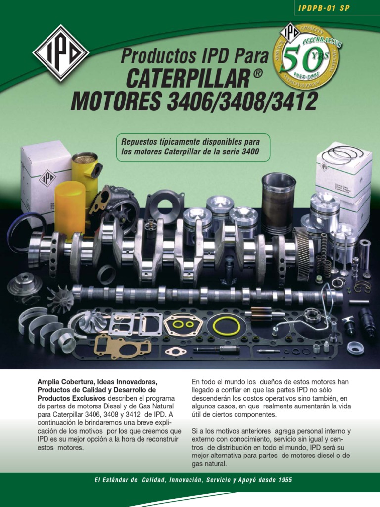 Cat 3400 SP | PDF | Pistón | Calidad (comercial)