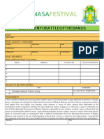 Bustosenyo Battle of The Bands Contest Participation Form