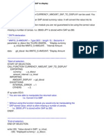 Convert Currency Value From Sap To Display