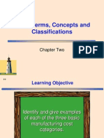 Costs Terms, Concepts and Classifications: Chapter Two