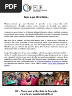 Fazer o que Já Foi Feito...