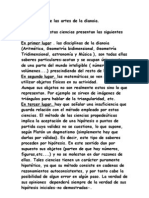 Insuficiencia de Las Artes de La Dianoia en Platón