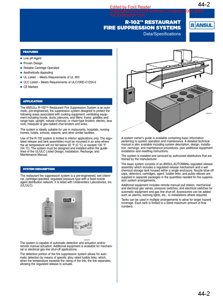 Ansul R102 Switch Firefighting