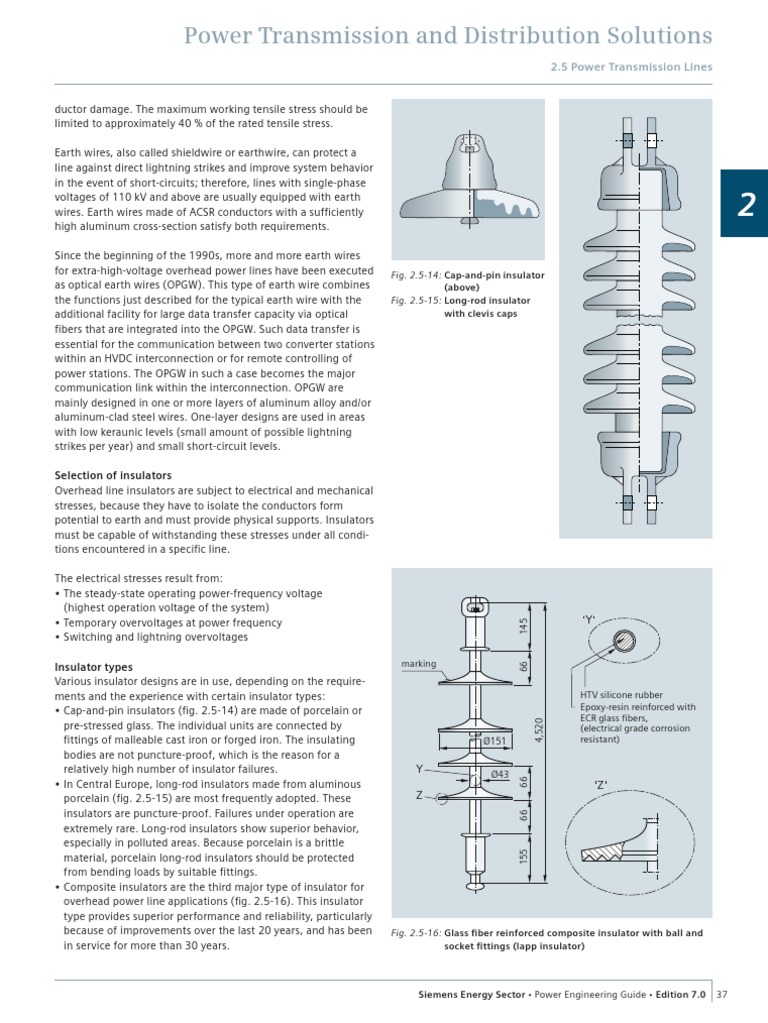 Siemens Power Engineering Guide 7E 37 | PDF | Insulator (Electricity ...