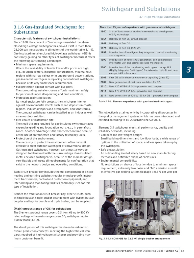 Siemens GIS Switchgear Overview | PDF | Electrical Substation | High ...