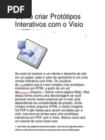 Como criar Protótipos Interativos com o Visio