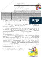 Islcollective Worksheets Elementary A1 Adult Writing Present Si Orksheet Daily Routine Isl Collective 300894ec9a2022ec130 92681012