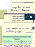 Teradata Oracle Comparision