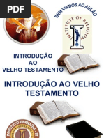 O VELHO TESTAMENTO E O PLANO DE SALVAÇÃO