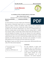 Scattering Study of Liquid Crystal Mixtures