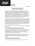 Download Update on the Twitter Archive At The Library of Congress by LJs infoDOCKET SN118968413 doc pdf