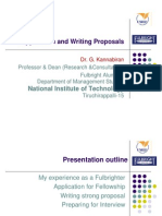 Application and Writing Proposals: National Institute of Technology
