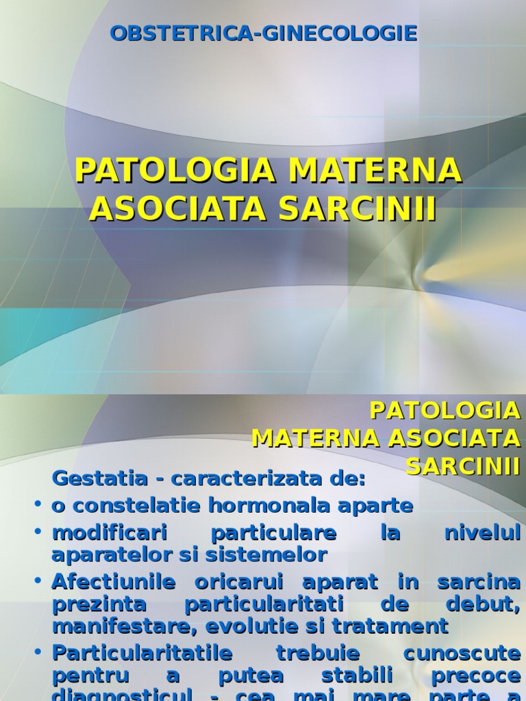 Patologia Asociata Sarcinii