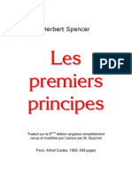 Herbert Spencer - Les Premiers Principes