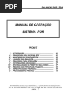 MANUAL DE OPERAÇÃO ROR