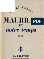 Henri Massis MAURRAS et NOTRE TEMPS Tome 2 Paris 1951