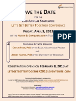 Save The Date For The 2nd Annual Statewide Let's Get Better Together Conference