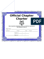 Official Chapter Charter