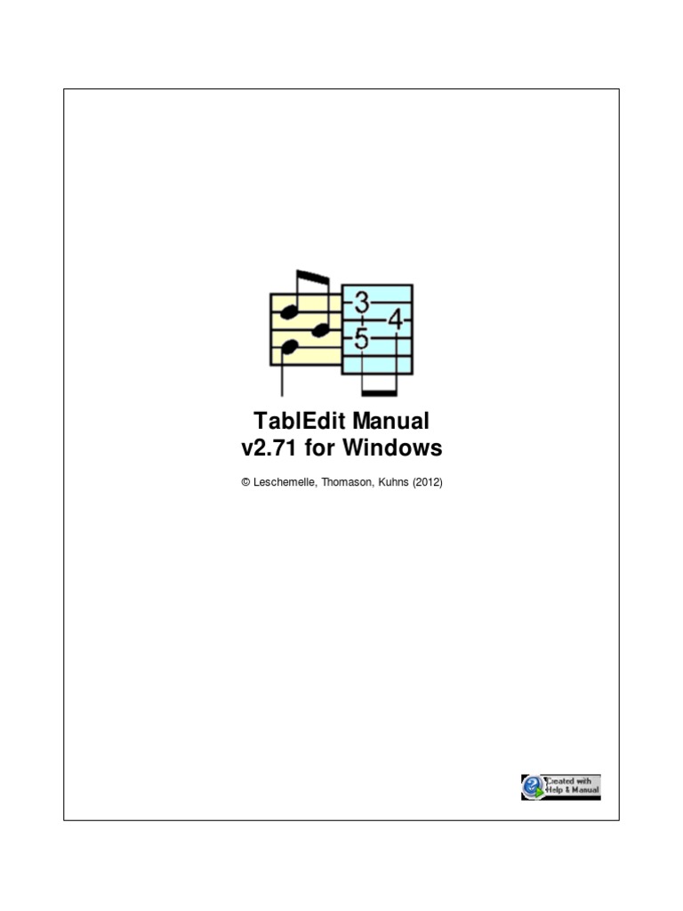 Manual de Tabledit | PDF | Musical Notation | Keyboard Shortcut