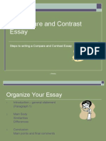 Steps To Writing A Compare and Contrast Essay