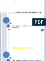 Introduccion A Los Costos Aplicados