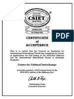 CISET Certificate
