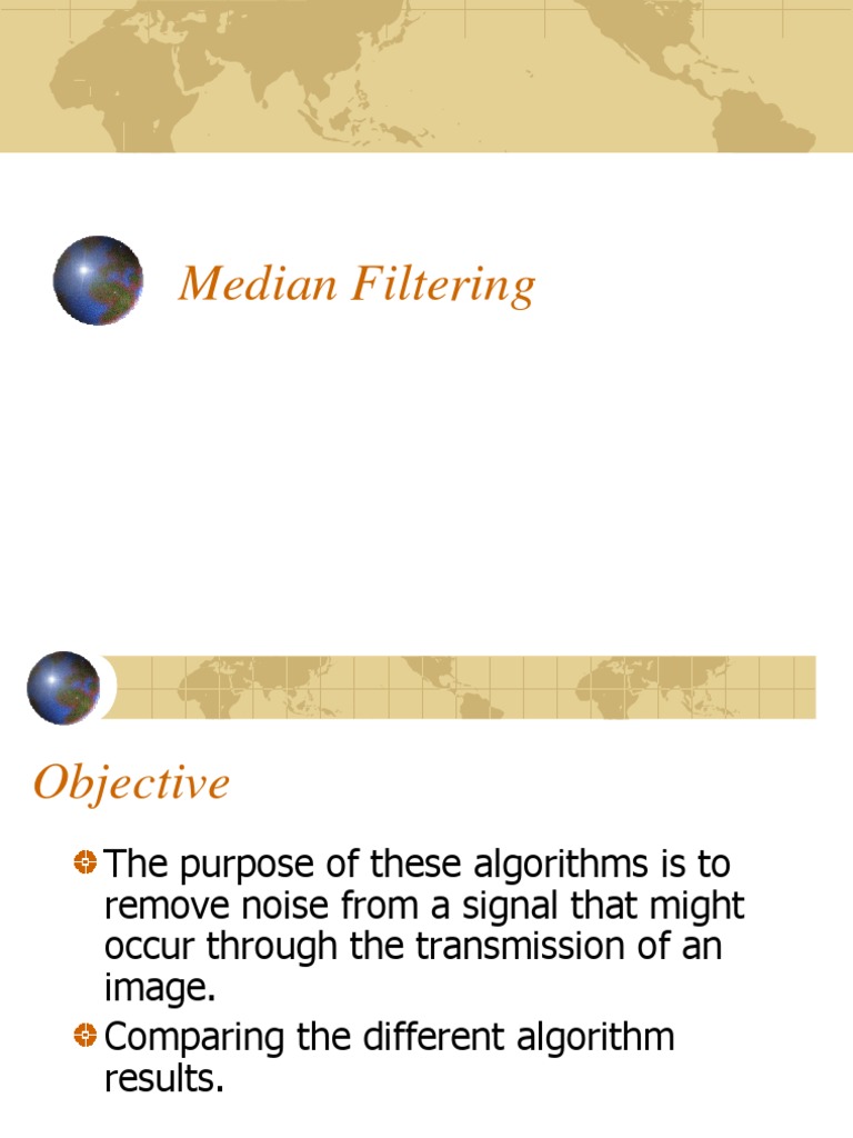 Median Filtering | PDF | Filter (Signal Processing) | Multidimensional ...