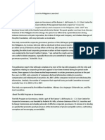 Governance Trends in The 100 Largest Publicly Listed Companies in The Philippines, 2002-2007" at A