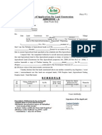 Land Conversion Application Form